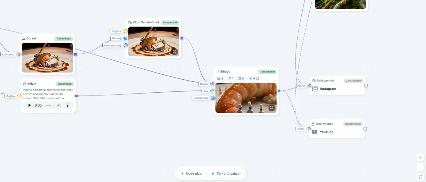 Flow canvas preview