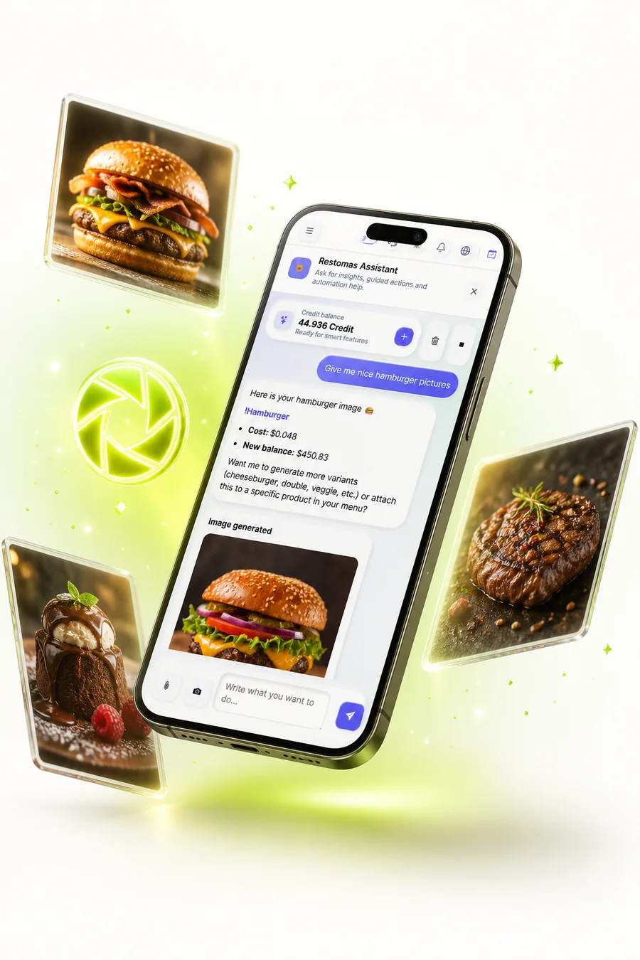 AI generating a product photo