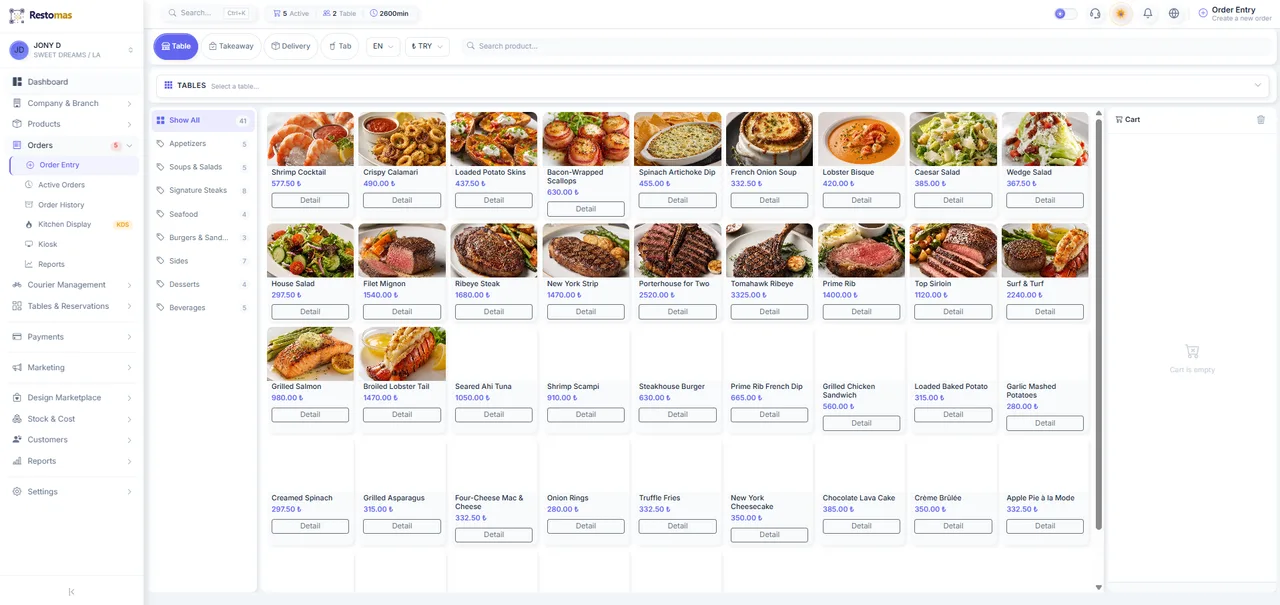 Order management illustration